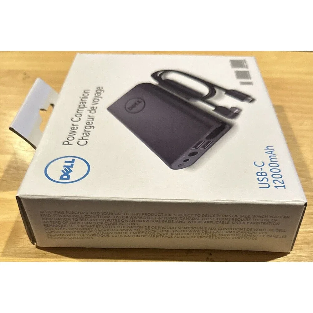 Dell PW7015MC Power Companion 12000mAH USB-C 94TR3 Laptop Power Bank New/Sealed